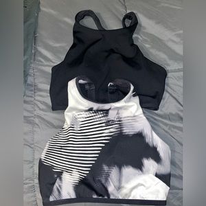 Under armour high necked sport bras- two as a set